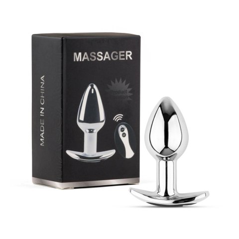 Boys of Toys Sp. z o.o. Metal Butt Plug M Vibrator USB - Remote Control