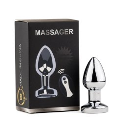 Boys of Toys Sp. z o.o. Metal Butt Plug S Vibrator USB - Remote Control