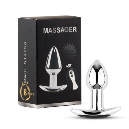 Boys of Toys Sp. z o.o. Metal Butt Plug S Vibrator USB - Remote Control