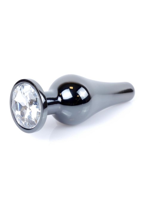 Boys of Toys Sp. z o.o. MyLove Toys - Jewellery Dark Silver BUTT PLUG- Clear