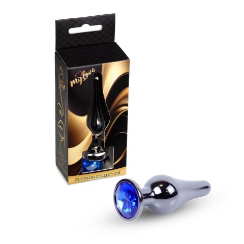 Boys of Toys Sp. z o.o. MyLove Toys - Jewellery Dark Silver BUTT PLUG- Dark Blue