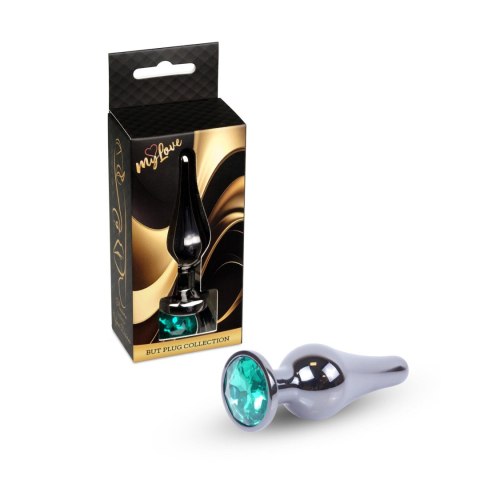 Boys of Toys Sp. z o.o. MyLove Toys - Jewellery Dark Silver BUTT PLUG- Green