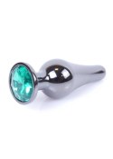 Boys of Toys Sp. z o.o. MyLove Toys - Jewellery Dark Silver BUTT PLUG- Green