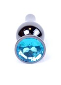 Boys of Toys Sp. z o.o. MyLove Toys - Jewellery Dark Silver BUTT PLUG- Light Blue