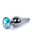 Boys of Toys Sp. z o.o. MyLove Toys - Jewellery Dark Silver BUTT PLUG- Light Blue