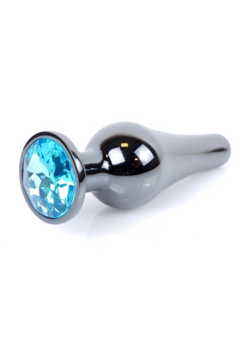 Boys of Toys Sp. z o.o. MyLove Toys - Jewellery Dark Silver BUTT PLUG- Light Blue
