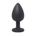 Fantasy - Boys of Toys Sp. z. o.o. (dystrybutor) Black small butt plug with white crystal