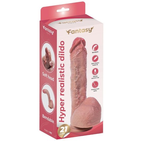 Fantasy - Boys of Toys Sp. z. o.o. (dystrybutor) Flexible silicone dildo Hyper Realistic Dildo 21 cm