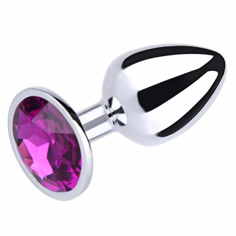 Fantasy - Boys of Toys Sp. z. o.o. (dystrybutor) Silver Small Butt Plug with Purple Diamond