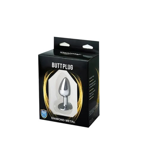 Fantasy - Boys of Toys Sp. z. o.o. (dystrybutor) Silver Small Butt Plug with Purple Diamond