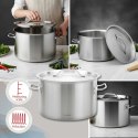 GARNEK GASTRONOMICZNY Z POKRYWĄ STALOWĄ Ø32cm 17L KINGHOFF KH-2023