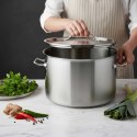GARNEK GASTRONOMICZNY Z POKRYWĄ STALOWĄ Ø38cm 27L KINGHOFF KH-2025