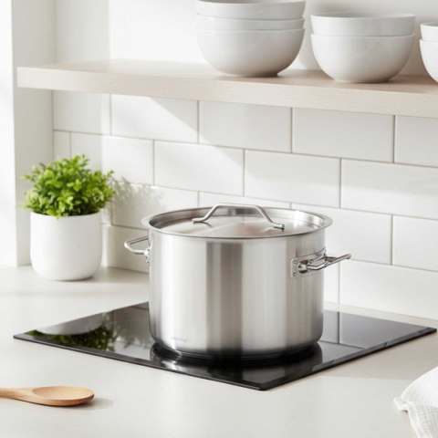 GARNEK GASTRONOMICZNY Z POKRYWĄ STALOWĄ Ø40cm 32L KINGHOFF KH-2026