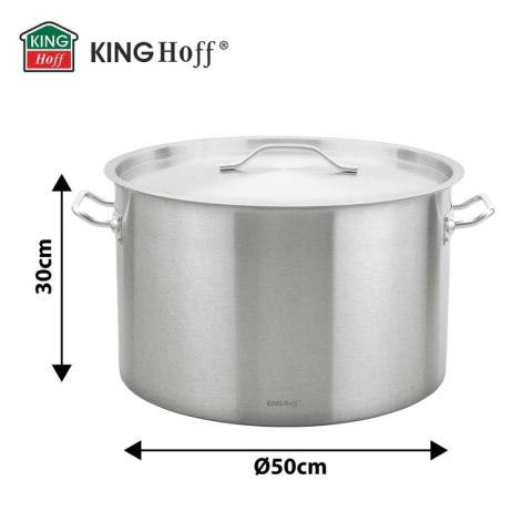 GARNEK GASTRONOMICZNY Z POKRYWĄ STALOWĄ Ø50cm 58L KINGHOFF KH-2028