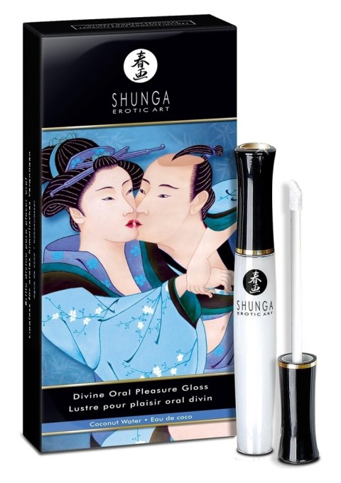 Stymulująca Pomadka Do Seksu Oralnego O Smaku Kokosowym Divine Oral Pleasure Gloss Coconut Water 10 Ml Shunga