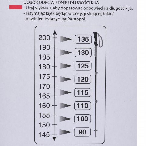 Kije dla dorosłych VIKING Stig Trekking czarne UNI