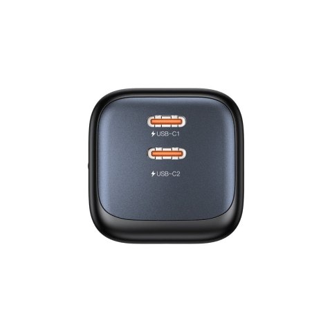 UNITEK ŁADOW. SIECIOWA 2X GAN 45W, 2XUSB-C PD 3.0, QC, CZARNA