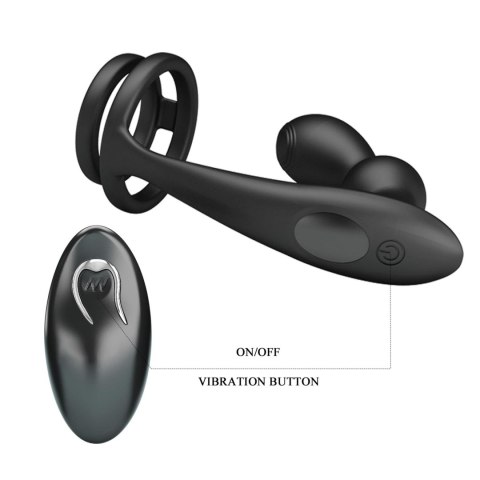 Baile - Boys of Toys Sp. z. o.o. (dystrybutor) MR PLAY - VIBRATING ANAL PLUG with RING - Remote Control 12 functions