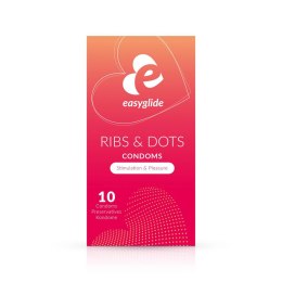 ONE-DC B.V. EasyGlide - Ribs and Dots Condoms 10 pcs