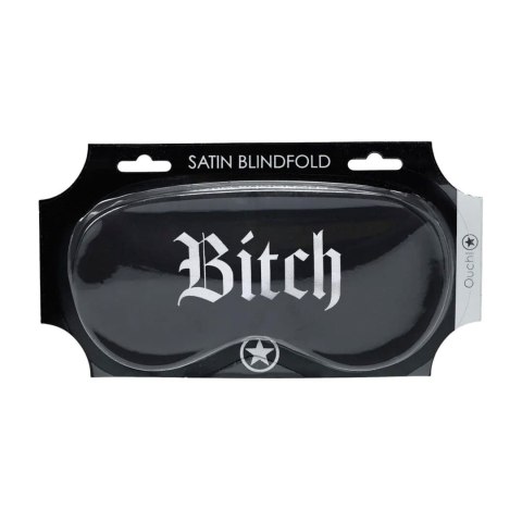 SHOTS Bitch - Printed Satin Mask - Black