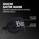 SHOTS Bitch - Printed Satin Mask - Black