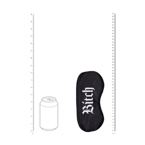 SHOTS Bitch - Printed Satin Mask - Black