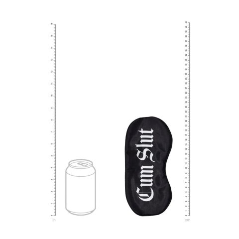 SHOTS Cum Slut - Printed Satin Mask